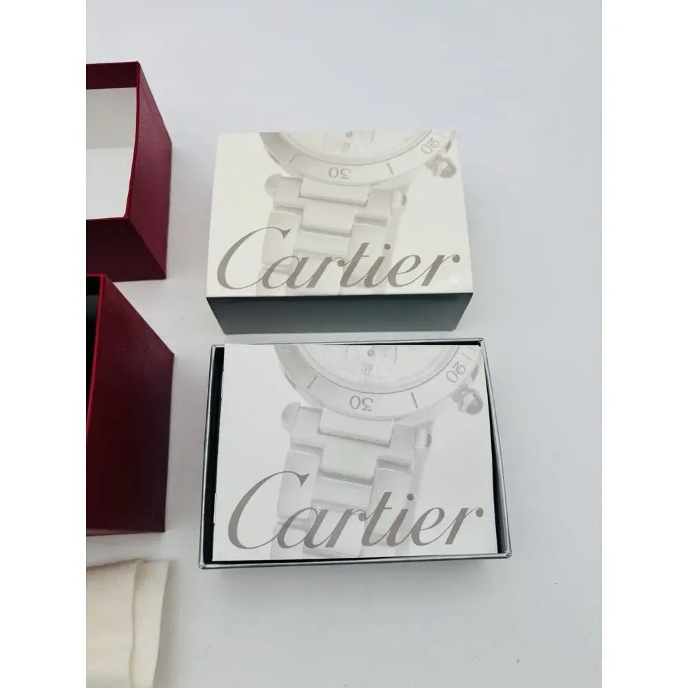 Branded Cartiér Red Empty Jewelry Box Set with Certificate & Outer Box VG Cond